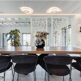 5 bedroom luxury seaside villa with indoor & outdoor pool, near Acharavi, sleeps 10